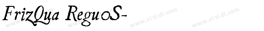 FrizQua Regu0S字体转换